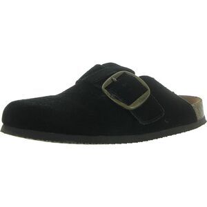 Black Suede Women's Slip-On Clogs
